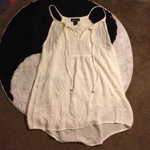 Flowing white summer dress